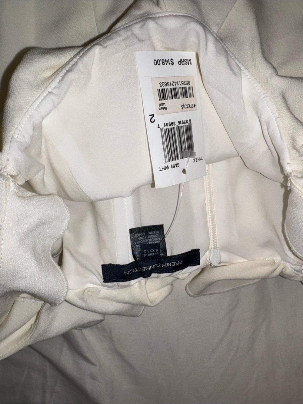 French Connection Cream Blazer Jacket